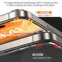 TORRAS Military-Grade Screen Protector for iPhone 15 Pro Max [9H+ Aerospace Tempered Glass12FT Shatterproof ] One-Step Installation Full Coverage Fit Bubble Free Top-Notch Protection, 2 Pack