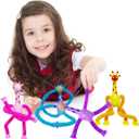 8 PCS Telescopic Suction Cup Giraffe Sensory Toys, Pop Tube Fidget Toys Bulk for Toddlers, Kids Travel, Easter Basket Stuffers, Party Favors Birthday Gifts for Boys Girls