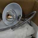 PYY Food Heat Lamp - [2 Bulbs Included] 500W Fast-Heating 2-Head Food Warmer Light, ETL-Certified Heat Lamp for Food, Stainless Steel Heavy Base for Restaurant, Catering, Buffet (Polished Sliver)