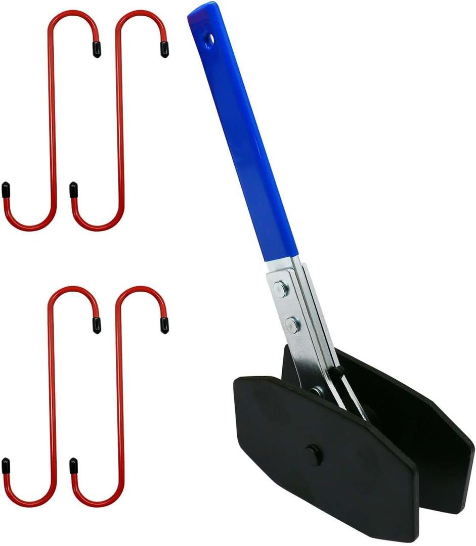 Witaxima Upgraded Brake Caliper Compression Tool 4 in 1 Universal Caliper Piston Compressor Tool with 4 Brake Caliper Hangers Brake Pad Spreader Tool with 360Swing Ratchets for Car Brake Repair Blue