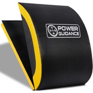 POWER GUIDANCE Ab Exercise Mat - Sit Up Pad - Abdominal & Core Trainer Mat for Full Range of Motion Ab Workouts (14.2" x 11.8", black #2)