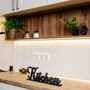 Kitchen Wood Decorative Table Sign Rustic Farmhouse Decoration Country Wooden Letters for Kitchen Home and Living Room