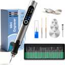 USB Rechargable Engraving Machines Pen with 35bits,Mini Electric Engraver Etching Machines Cordless Rotary Tools Engraved Jewelry Stone Metal Plastic Wood Resin (Silver)