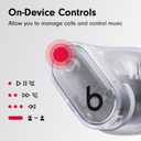 Beats Studio Buds + | True Wireless Noise Cancelling Earbuds, Enhanced Apple & Android Compatibility, Built-in Microphone, Sweat Resistant Bluetooth Headphones, Spatial Audio - Transparent