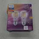 Philips UltraDef LED 40W Clear Soft White A19 2P: Dimmable, Energy Star, 450 Lumens, 13.7-Year Life, E26 Base