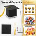 COTOPHER 100 Pcs Graduation Candy Boxes, Class of 2026 Graduation Cap Gift Boxes with Gold Tassel, DIY Graduate Decoration Box for Ceremony Party Small Treat Chocolate Box