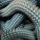 Garden Hose 100ft Expandable Water Hose with 10 Function Nozzle, Flexible Hose with Triple Core Latex and 3/4" Solid Brass Fittings Collapsible Lightweight Retractable Long Hose Pipe (Blue)