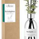 Clesh Reed Diffuser Set, 6.7 oz Eucalyptus Scented Diffuser with Sticks, Home Fragrance Reed Diffuser for Bathroom Shelf Decor