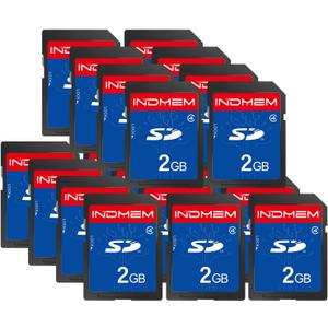 SD Card 2GB, 20-Pack UHS-I Class 4 MLC Flash Memory Card, High-Speed Secure Digital Cards for Cameras, DSLR, Action Cams - Reliable Storage