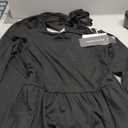 PRETTYGARDEN One Piece Jumpsuits for Women Dressy Casual Long Sleeve Crewneck Wide Leg Romper Overalls Spring Outfits 2026 (Small, Black)