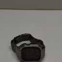 MioHHR Stainless Steel Band and Case Compatible with Apple Watch Band 49mm, Men Metal Protective Bumper Cover for iWatch Series Ultra 3/2/1, Space Gray