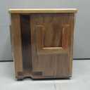 Rotating Tea Bag Organizer Acacia Wood 4-Sided Storage Box for Home or Office, Standard