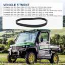 M174096 Clutch Drive Synchronous Belt Compatible with John Deere Gator XUV 825i 835E 835M 855E 855D 855M Replaces M158189 M173005 UC33933