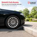 Portable Lightweight Plastic Curb Ramps 2PCS, Heavy Duty Plastic Threshold Ramp Set for Driveway, Loading Dock, Sidewalk, Car, Scooter, Bike, Motorcycle, Wheelchair, Golf Cart