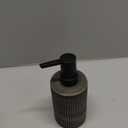 Comeon Ceramic Soap Dispenser for Shampoo, Dish Soap, Hand SoapConditioner12 Oz Refillable Foam Pump Bottle Stainless Steel Pump Kitchen/Bathroom Dcor (Deep Colour)