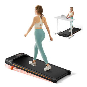 Walking Pad, Under Desk Treadmill with Incline for Home Office 2.5HP Portable Walking Treadmill with 280 Lbs Weight Capacity Walking Machine, Remote Control, LED Display