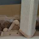 Cat Scratching Post, 32 Inch Tall Scratching Post for Indoor with 5 Inch Diameter Posts and Ball Cat Scratcher for Medium and Large Cats (Yellow)