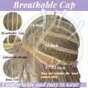 Blonde Wig with Bangs Short Blonde Bob Wigs for Women 14 Inch Platinum Blonde Curly Wig Wavy Synthetic Wigs Shoulder Length Natural Cosplay Wigs for Girl Daily Halloween Party Costume Wig