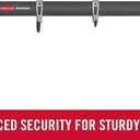 Rubbermaid FastTrack Garage Storage Utility Hooks 5 Piece Black All in One Rail Hook Kit and Tool Organizer Heavy Duty for Home/Garage/Shed/Garden