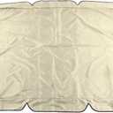 Swing Canopy, 600D Silver Coated Oxford Cloth Patio Lawn Garden Porch Swings Cover, Swing Top Cover for Outdoor(Beige)