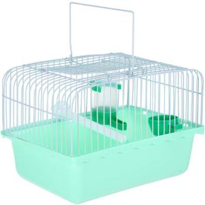 VANZACK Portable Birdcage Parrot Cage Parakeet Parakeet Travel Bird Carrier Bird Accessories Bird Carrier Travel Small Bird Cockatiel Abs Light Green (23.60X16.70X16.00CM)