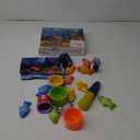 Montessori Toys for 1 Year Old,20PCS Baby's Sensory Toy First Fishing Toy Set for 1-3 Boy Girl Birthday Gift,Educational Learning Toys Stacking Cups Number Counting, Color Sorting for 12-18 Month Baby (Blue)