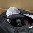 DOT Modular Motorcycle Full Face Helmet Flip-Up Dual Visor, Lightweight & DOT Approved, Matte Black (Large, Modular Helmet With Rear LED Lights)