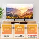 ELIVED Universal Table Top TV Stand for Most 27 to 55 inch LCD LED Plasma Flat Screen TVs, TV Base Height Adjustable Leg Stand Holds up to 88 lbs, VESA up to 800x400mm, YD1014