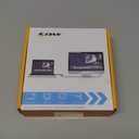 KCEVE KVM Switch 2 Monitors 2 Laptops USB C, KVM Switch Dual Monitor HDMI 4K@60Hz for 2 Laptops Share 4 USB 3.0 Devices with 80W PD, with 2 USB-C Cables and Wired Remote