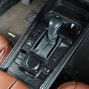 Birbenben Center Console Cover for Mazda CX50 2026 2025 2024 2023, Not for CX 50 Hybrid, 3PCS Carbon Fiber Gear Shift Panel Box Covers Trim Protection, Console Frame for CX50 Car Interior Accessories