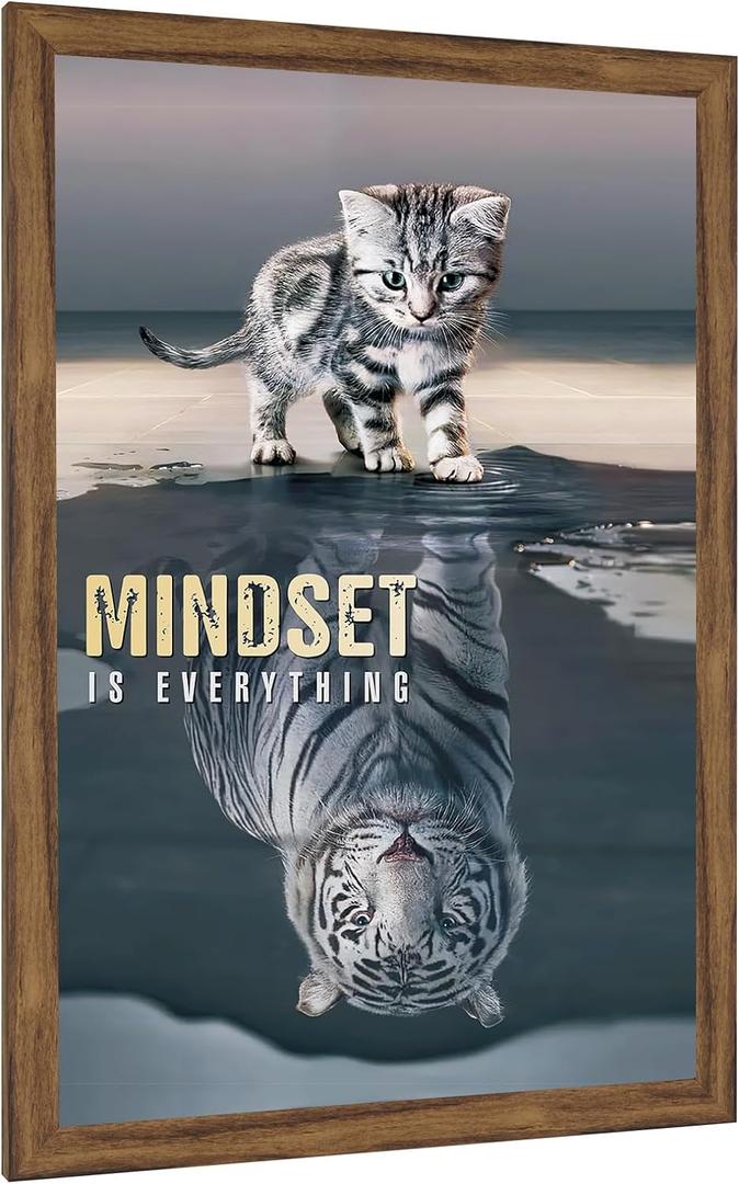 16x23 Picture Frame Brown, Rustic 23x16in Poster Frame, Distressed 16 by 23 Frame, Large Gallery Family Concert Portrait Photo Frame, Anniversary/Birthday/Wedding/Thank you/Christmas Gift
