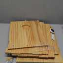 Wooden WiFi Router Storage Box - Deluxe Wall Mountable Decorative Modem Shelf Hider Cover with Cable Management System - Rustic Home Organization Solution for Routers Up to 11" Tall - Pine