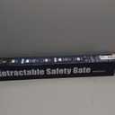 Retractable Baby Gate, 55 Wide Mesh Safety Gate for Babies and Pets, 34 Tall, Easy One-Handed Use, Indoor & Outdoor Stair, Doorway, Hallway Fence (Gray)