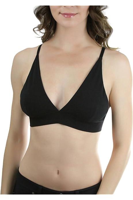 ToBeInStyle Womens Lace Bralette Wireless Bra Adjustable Straps Soft Stretch Stylish Comfortable Fit, L