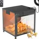 Brooder Box for Chicks, Upgrade Chicken Brooder Box with Adjustable Temp (77~95) & 9H Timer, Removable Feeder, Waterer, 10S Rapid Brooder Heating Plate, 200W Poultry Coop Heater Fits Ducks, Quails