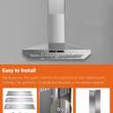 31.5" x 8" x 6.7" Range Hood Chimney Extension Fit for SNDOAS GD24 GD17 (Assembly Required), Stainless Steel Range Hood Extension Duct Cover (Upper Piece) Make Sure You Confirm the Chimney Size