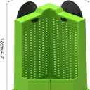 DONGKER Bearded Dragon Feeder,Anti-Escape Lizard Corner Terrarium Bowl with Suction Cups for Lizard Bearded Dragon Gecko Frog