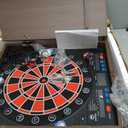 Electronic Dart Board LED Electric Digital Scoreboard Dart Boards for Adults with MDF Cabinet, up to 8 Players, 34 Games,355 Variations - 12 Soft Tip Darts & 100 Replacement tips - Great for Game Room