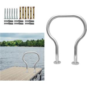 Boat Dock Boarding handrail, Safety Grab bar/Hand Railing for Dock, 24.0" H