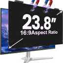 Magnetic 23.8 Inch Privacy Screen for Computer Monitor 16:9 Aspect Ratio, Hanging Removable Anti-Blue/Glare Protector Film, Anti Spy Desktop Security Private Filter 23.8in