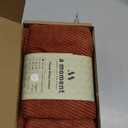 a moment Pack of 2 Decorative Chenille Throw Pillow Covers with Twill Cushion Covers for Sofa Living Room Couch Bed 12x20 Inch Rust