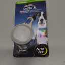 Nite Ize SpotLit Rechargeable Collar Light - Carabiner Keychain Clip with LED Light - Clip Color-Changing Light for Dog Collars XL Disc-O Select-Rechargeable
