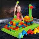 2025 Latest 177 PCS Large Building Blocks for Toddlers Ages 3+, Big Bricks Set with Baseplate, STEM Educational Toys for Kids, Compatible Style 2board+177psc (177psc+2board)