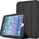 DUNNO Heavy Duty Full Body Rugged Protective Case with Auto Sleep/Wake Up Stand Folio & Three Layer Design for iPad Mini 1/2/3 (Black)