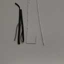 Over-The-Door Mirror Hanger, Adjustable 13.6 in Door Mirrors Hanger with Protective Lining, Prevent Scratches, 2 Pcs Door Brackets Perfect Height and Fit (Mirror Not Included) - Black