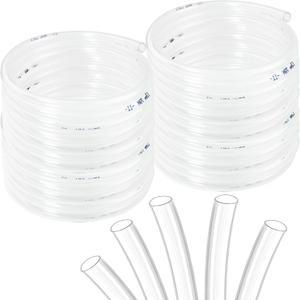 Clear Vinyl Tubing Clear Tubing Clear Hose PVC Tubing (3/8" ID x 1/2 OD x 10 Feet)