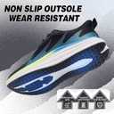 Men's Orthopedic Road Running Shoes: Comfortable Arch Supports Plantar Fasciitis Orthotic Sports Fashion Sneakers, Casual Outdoor Hiking Tennis Athletic Walking Shoes for Foot Heel and Pain Relief 14US