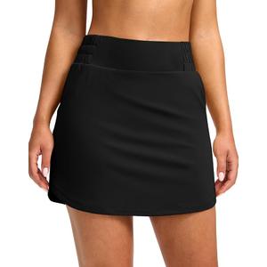SANTINY Golf Skirts for Women 4 Pockets with Short High Waisted Stretchy Tennis Skirt Athletic Skorts for Woman Casual Summer XXL