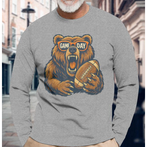 Funny Football Bear Game Day Vintage Shirt Fans Sweatshirt M