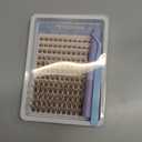 Mavphnee Brown Lash Clusters Kit Natural Eyelash Clusters Dark Brown Eyelash Extensions CCCurly Pestañas Postizas Wispy Individual Lash Extensions Kit 816MM Brown Cluster Lashes 144PCS DIY Lash Kit